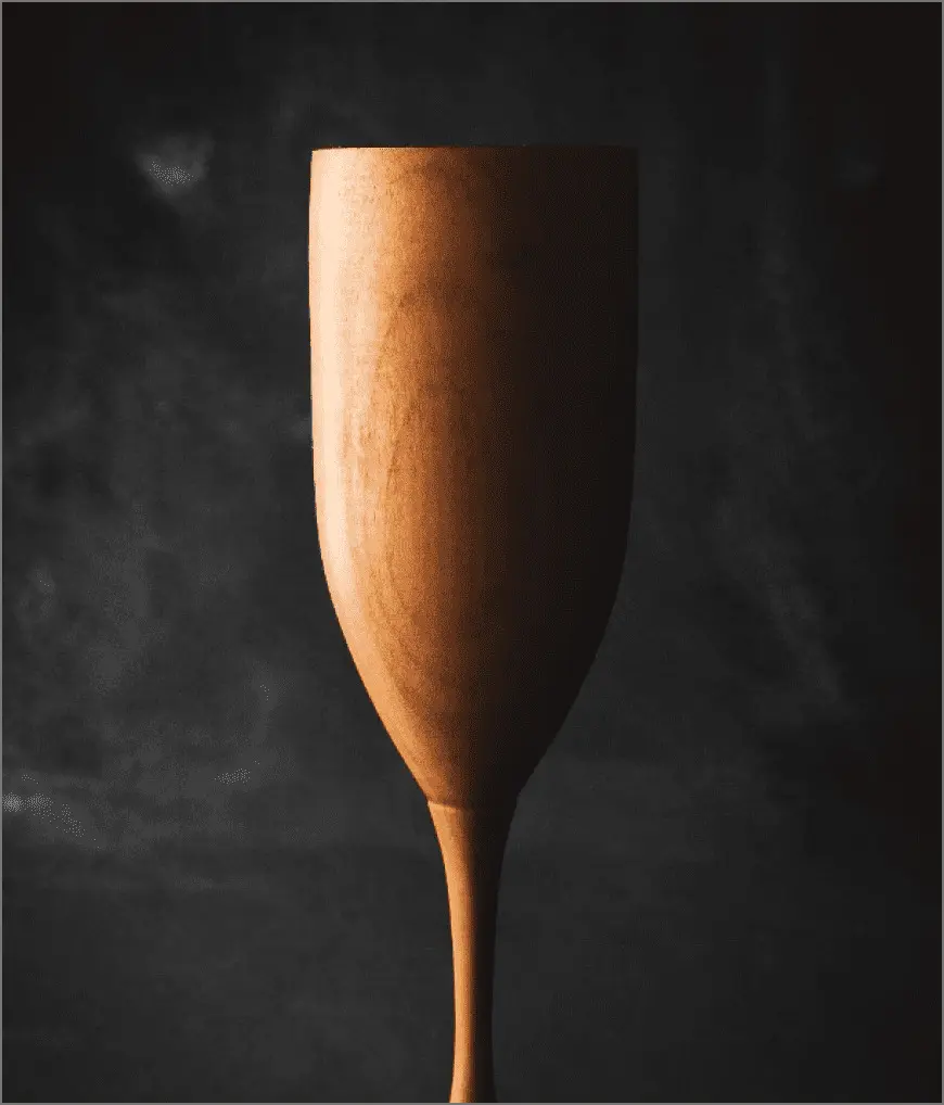 木でできたコップの写真