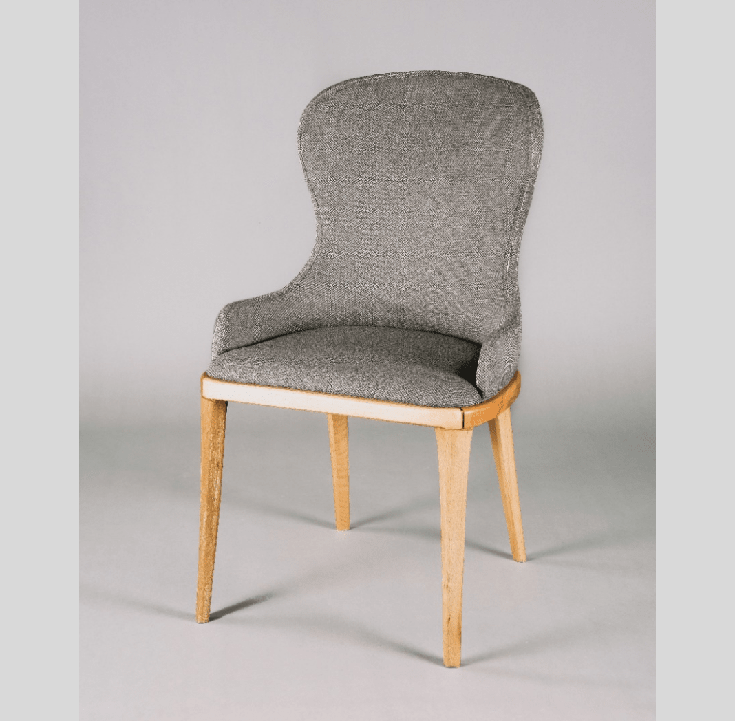 グレーの暖かい椅子